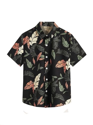 Image of TAGAS Toddler Boys' Striped Short Sleeve Casual Vacation Shirt|Polyester|Regular Fit