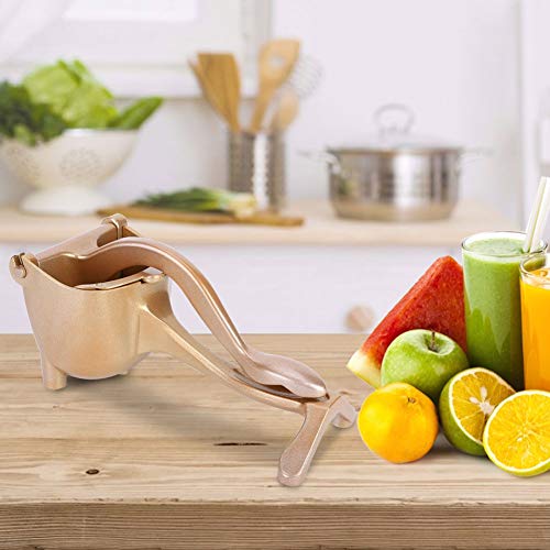 Sunicon Lemon Squeezer, Aluminum Alloy Hand Juicer, Citrus Squeezer Manual Citrus Juicer for Lemon Pomegranate Orange Kitchen Tool(Gold) by Sunicon - Used condition - Image 5