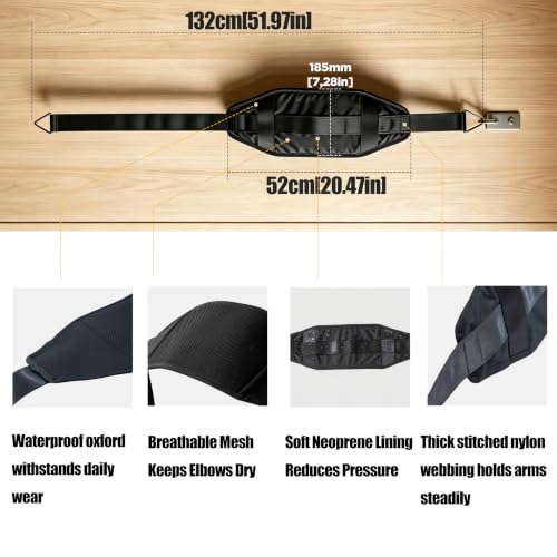 Image of Wall Mounted Pull Up Bar, Carbon Steel Doorway Chin Up Bar for Home Gym | Reinforced plate supports fit joists and studs, creating a stable space-saving upper-body strength training station.