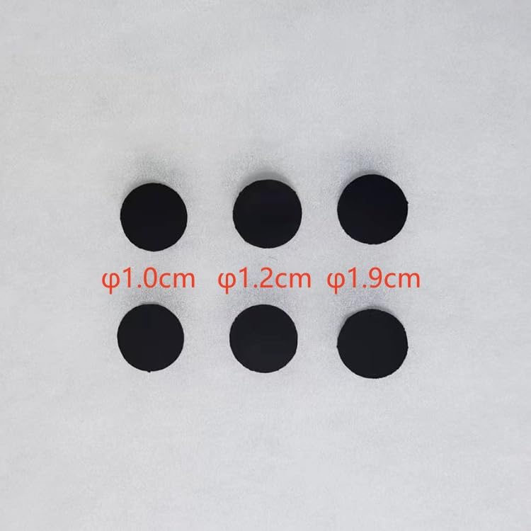 Membranas finas de carbono A for celdas electrolíticas de tres electrodos - 10/20 piezas(D1.0cm 20)