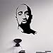 Ksnrang Pegatinas de Pared para Habitaciones de niños Pac Pegatina de Pared Tupac Amaru Shakur Vinilo Rapero Hip Hop Interior del hogar Decoración de Dormitorio Diseño 58 x 63 cm