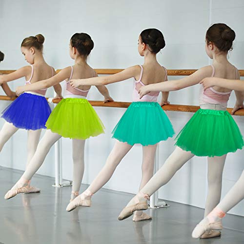 Belababy Girl Skirts 3 Layers Organza Baby Tutu, 2-8, Green #TOP4
