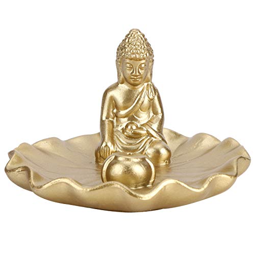 Agatige Porte-bâton d'encens, Statue de Bouddha en résine, bâtons Le Porte-brûleur d'encens pour Salon, Salle de méditation, Salle de Lecture