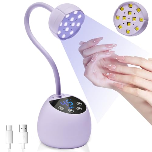 Image of CGBE UV LED Nail Lamp, 36W Mini Cordless Flash Cure Nail Lamp for Gel Nails