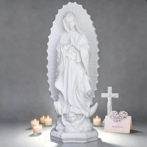 Estatua religiosa Virgen de Guadalupe 30 cm resina miniatura 5