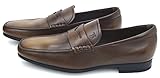  Tod\'s Herren Mokassins Loafer Klassische Schuhe Dunkelbraun Leder QO00010SADS800 5 (EU 39) Testa Moro - Dark Brown