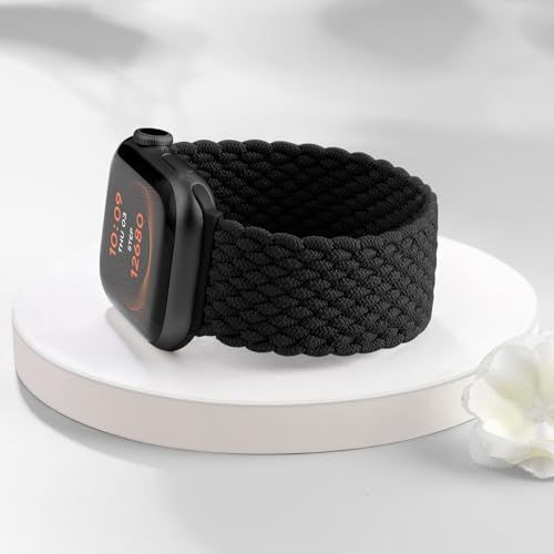 Zedoli Braided Solo Loop Bands for Apple Watch Band 38mm 40mm 41mm 42mm 44mm 45mm 46mm 49mm Women Men, Stretchy Nylon Sport Elastic Wristband Strap for iWatch Series 11 10 9 8 7 6 5 4 3 2 1 SE Ultra by Zedoli - Image 5