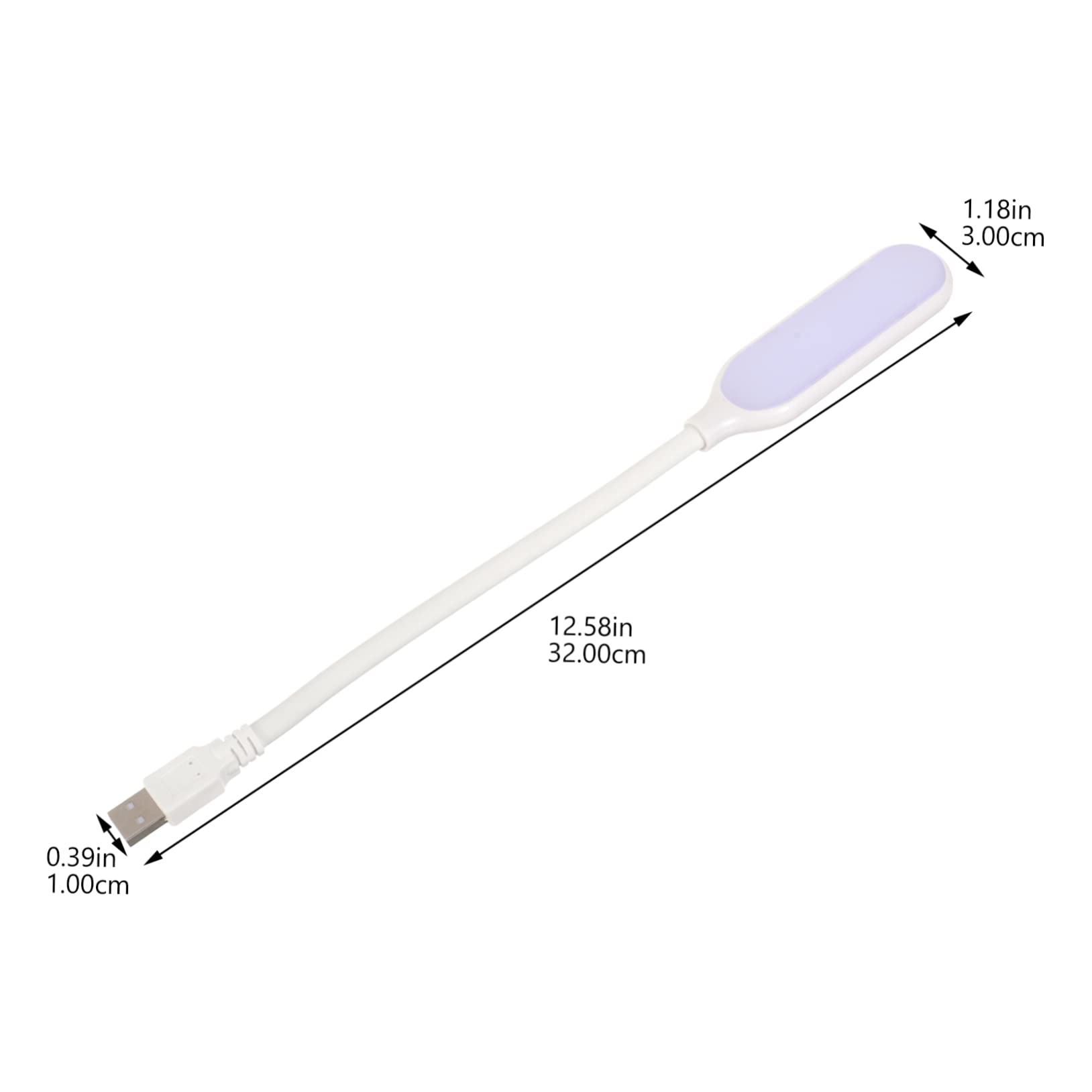 Mini Lampe LED USB Flexible Torche Batterie Externe Compatible MAC Et PC