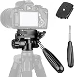 CAMBOFOTO 3-Way Pan Head with Handle, with Quick Release