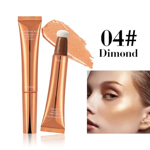 Juego De Rubor Líquido - Maquillaje Líquido Con Acabado Natural | Bronceador Alta Pigmentación 3 Piezas, Maquillaje Facial Ligero Resistente A Manchas, Color Mezclable - imagen 9