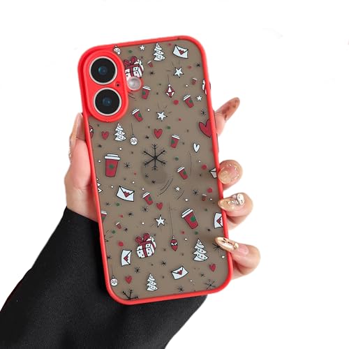 Coque iPhone 16 cadeau de Noël coque silicone protection rigide 6.1"