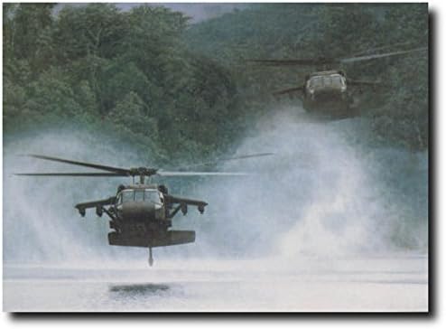 Planejunkie The Riverhawks by Dru Blair - Sikorsky UH-60 Blackhawk - Aviation Art Print - Giclee
