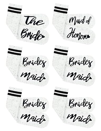 Image of Funky Junque Bride Crew Socks, Bachelorette Wedding Party Gift