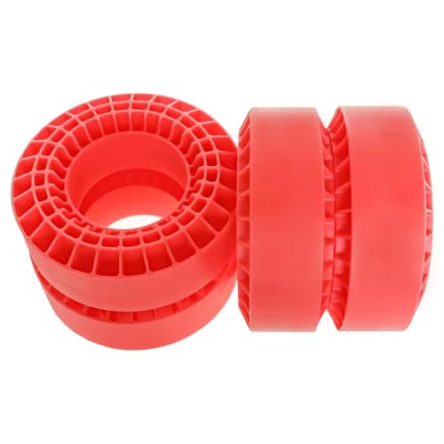 RC Car Accessories for TRX4 for SCX10 III CJ-7 for Capra BRX01 TF2 GEN8 1/10 1.9'' Tires Soft Silica Gel Anti Foams Insert 108x42mm RC Crawler Rigs(Red)