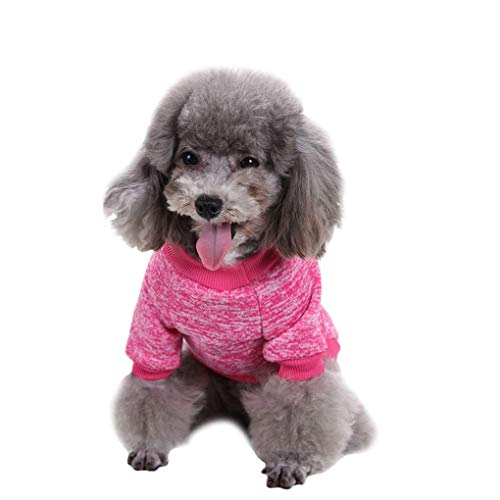image for Jecikelon Dog Clothes Dogs Sweater Soft Puppies Clothing Winter Puppy 