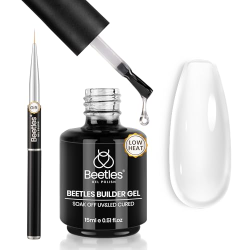 Beetles Builder Gel Low Heat,0.5 oz Clear Gel Builder for