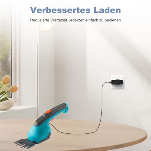 Yattoper 5.5V Netzteil Ladegerät Für Gardena Classic Cut Li Kompatibel mit Gardena Akku Gras 9850/9851/ 9852 Akku Grasschere ComfortCut ClassicCut Ladegerät