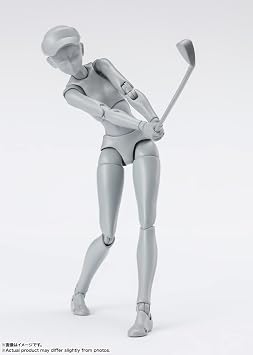 TAMASHII NATIONS S. H. Figuarts Body-chan - Sports - Edition DX Set Birdie Wing Ver. Approx. 5.3 in 135 mm, PVC & ABS, Painted Posable Action Figure