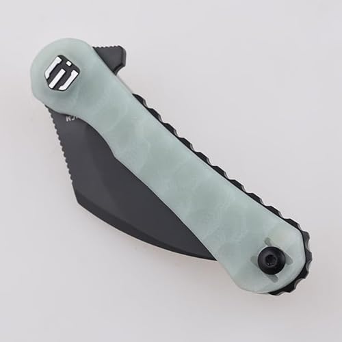 Shieldon DC01 Scythe Folding Knife 2.55 Inch Diamond Like Coating 154Cm Steel Hawkbill Point Blade thumb #7