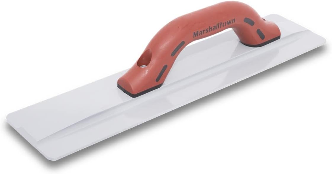 MARSHALLTOWN’s “The Hog” Magnesium Hand Float, 14 X 3-3/4 Inch, Wider Blade, DuraSoft Handle, Covers More Surface Area, Air Entrained Concrete, Made in USA, 736D
