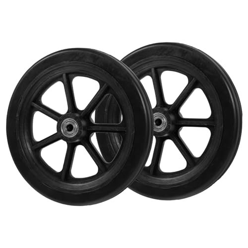 NOLITOY Flexible Wheelchair Front Wheel Replacement Wear-Resistant Wheelchair Part Easy Install