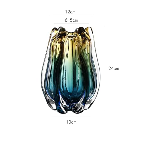 Vase en verre à bourgeons bohème transparent pour décoration de table - 3