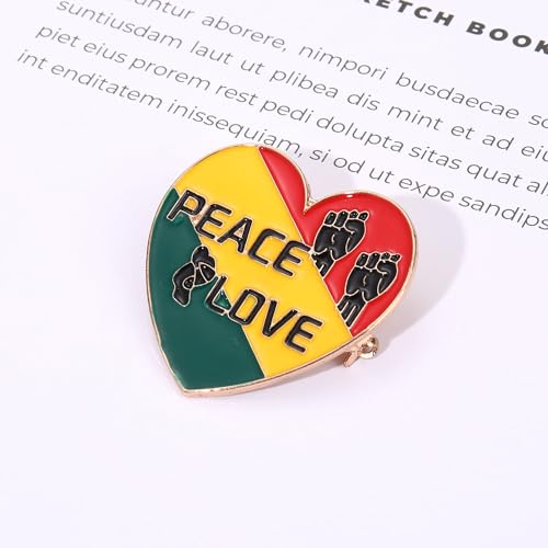 Image of African Brooches for Women Juneteenth Brooch Pins Enamel Black History Africa Map Brooches Black Queen Power Fist Lapel Pins Black History Month Juneteenth African Jewelry Accessories Outfits Party Favors Gifts
