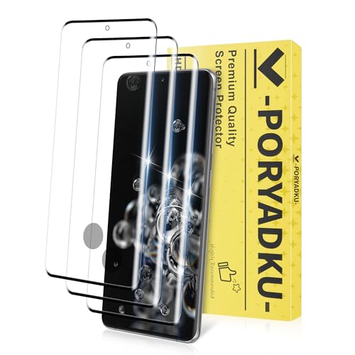 MoShieldwish 3 Pack for Samsung Galaxy S20 Ultra Screen Protector 9H Tempered Glass Full Coverage Case Friendly HD Clear Anti-Scratch Fingerprint Compatible Bubble-Free for S20 Ultra 5G 6.9