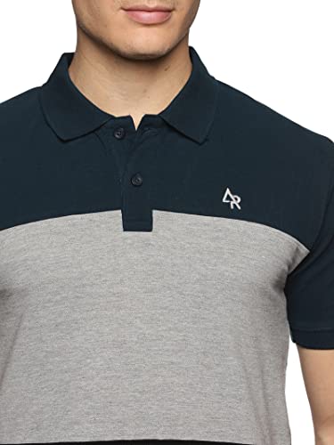 Image of ADRO Men's 100% Cotton Regular Fit Polo T-Shirt
