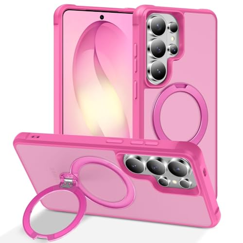 Coque Galaxy S26 Ultra silicone rigide antichoc étui arrière rose vif