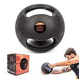Desafíate a ti mismo: puedes desafiar tanto tu sistema muscular como cardiovascular mientras fortaleces los músculos centrales. Utiliza esta bola medicinal para tablones, abdominales y muchos más ejercicios.