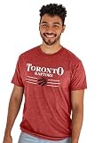 Blue 84 Toronto Raptors NBA Officially Licensed Bi-Blend T-Shirt Heathered Team Color, XX-Large