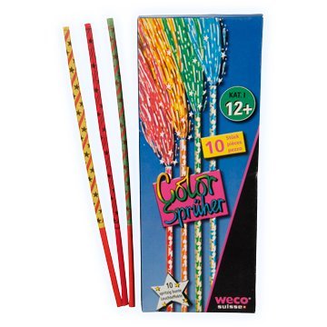 Weco 10 Stück - Color SPRÜHER - KINDERFEUERWERK Cover