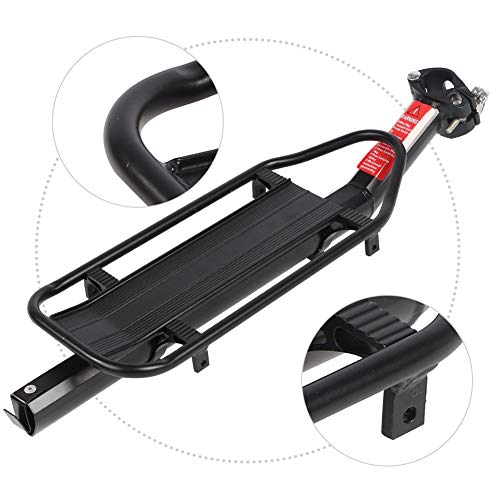 POCREATION Suporte de bagagem para bicicleta, liga de alumínio, durável, resistente, maravilhoso ass