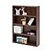 Iris Ohyama, Libri standard/scaffale multimediale con 4 scompartimenti/scaffale comico/Mobili per biblioteche, Modularee, Idrorepellente, Ufficio, Soggiorno - Comicbook Rack CORK-8460 - Marrone