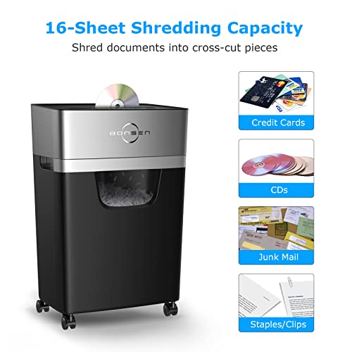 Bonsen S3102 16-Sheet Heavy Duty Paper Shredder thumb #1