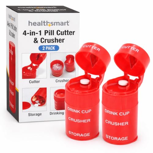 HealthSmart 4-in-1 Pill Cutter & Crusher