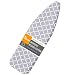 WISHOP Scorch Resistance Ironing Board Cover and Pad Resists Scorching and Staining with Elastic Edge Heavy Duty Thick Ironing Padding Standard Size 15"x54" Cotton Ironing Board Covers
