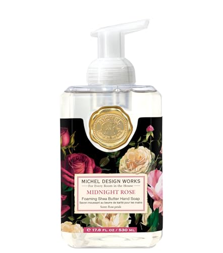 Savon moussant Midnight Rose Michel Design Works 530 ml pour le soin des mains