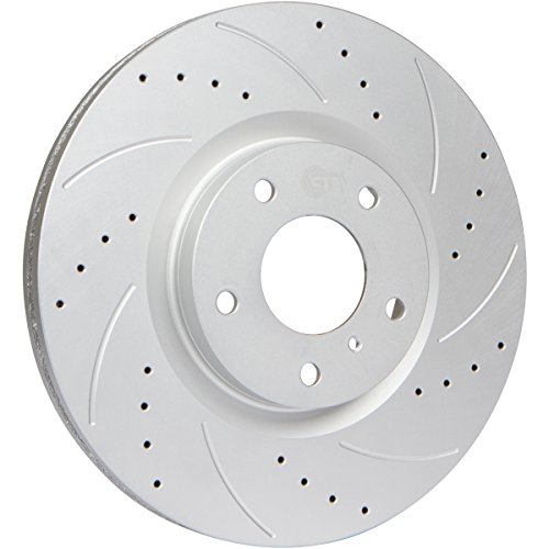 [Front Kit] Gt//Rotors Performance Brake Disc Rotors & Ceramic Pads For Toyota Corolla/Matrix 2003-2008 Pontiac Vibe 03-06 #TOP1