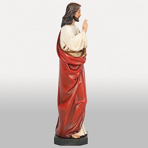 Miniatura 6 de Estatua Católica Del Sagrado Corazón De Jesús, Figura Católica, Regalos Religiosos, 6 Pulgadas De Alto, Hecha A Mano Por Buildclassic