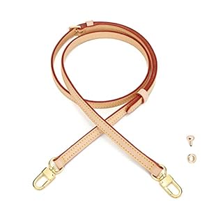 Verstelbare Vervangende Lederen Band voor Alma SP Plantaardige Gebruinde Brede Cross Lichaamsriem voor portemonnee Handtas Vachetta Strap Width 1.2 + screw
