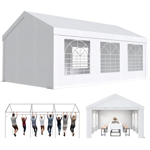 JUMMICO Gazebo Esterno Resistente UV 50+, Tendone per Feste 4x6,
