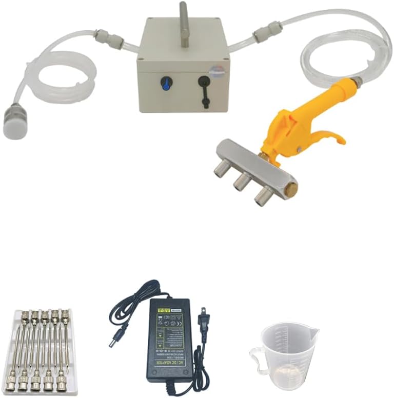 AC 100-240V Electric Saline Injection Pump, Meat Pickling Machine Meat Marinated Syringe Meat Processor Saline Seasoning Injector (Set 3)