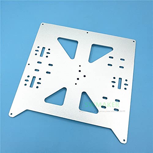 Lysee 3D Printer Parts & Accessories - Reprap Prusa i3/ i3 MEGA Anodized Aluminium Alloy Heated Bed Support Y Carriage Tray 3D Printer Parts - (Color: Silver)