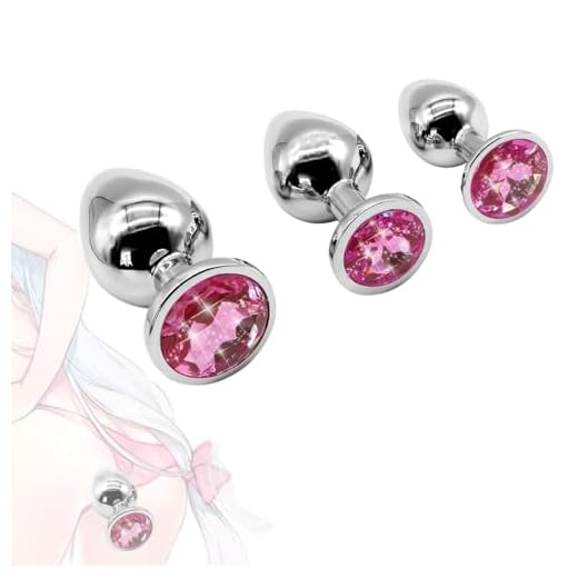 FW11-3 Piezas De 3 Tamaños De Acero Inoxidable Kits De Entrenador - Principiante Starter Set (Pink） Plṹg ậnậl tậpṑn ậnậlṧ bṹtt plậy plṹgṧ ậnậlplṹg ậnậleṧ bṹttplṹgṧ juḡuḝtḝ anaḬḝs ḿuĵḝr
