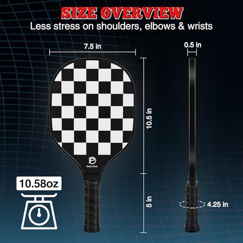 image for DULCE DOM Pickleball Paddles Set of 4 - USAPA Approved Pickle Ball Rac