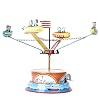 Milageto Roterend Ruimteschip Model + Carrousel Tin Toy Child Ornament