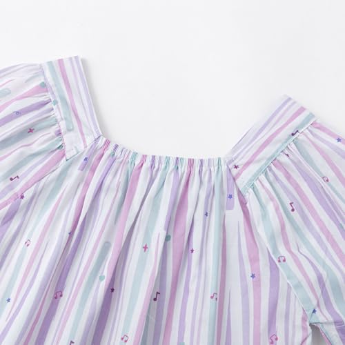 Image of Curipeer Toddler Girls Shirt Summer Casual Puff Short Sleeve Blouse Tops for Baby Girl