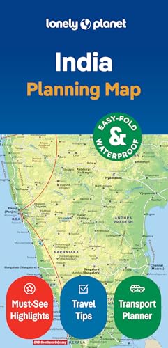 Lonely Planet India Planning Map